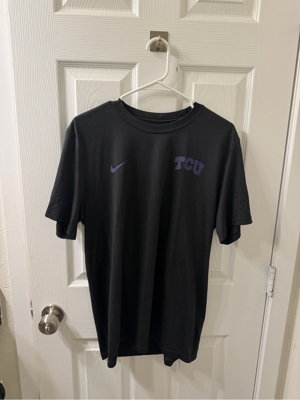 Nike TCU Black Short-Sleeve Dri Fit Tee